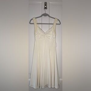 Moda International Cream Embellished-Strap Chemise